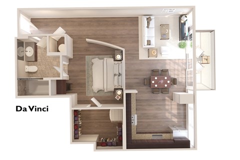 Da Vinci - 1 Bedroom 1 Bath